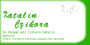 katalin czikora business card